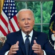 USA:s president Joe Biden i ett tal till nationen under natten mot måndagen svensk tid. 