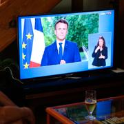 Macron i sitt tal