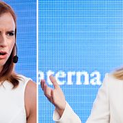 Sara Skyttedal och Ebba Busch Thor.