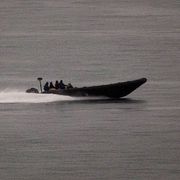 Smugglarbåt utanför Spanien, 2018.