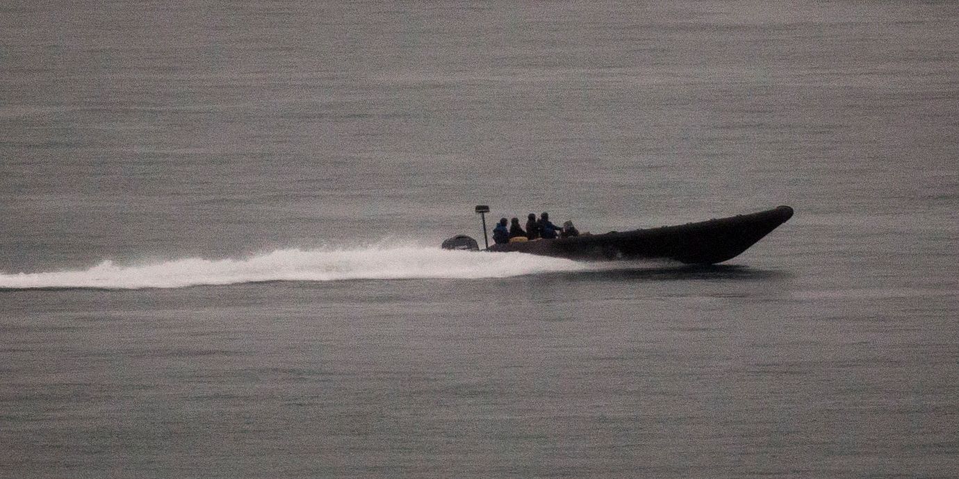 Smugglarbåt utanför Spanien, 2018.