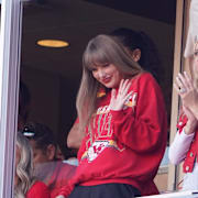 Taylor Swift på match, arkivbild. 