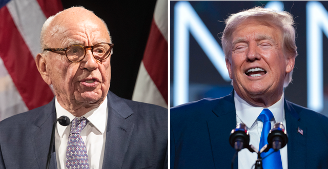 Rupert Murdoch och Donald Trump. TT