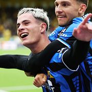 Sirius Robbie Ure jublar efter ett mål mot Elfsborg.
