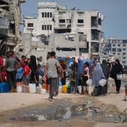 Palestinier i Gaza.