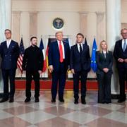 Trump och de europeiska ledarna.