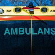 En ambulans under ett annat uppdrag.