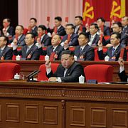 Kom Jong-Un under kongressen.