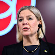 Partiledare Magdalena Andersson (S).