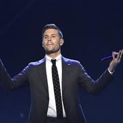 Robin Bengtsson uppträder med sin vinnarlåt I can’t go on i lördagens final.