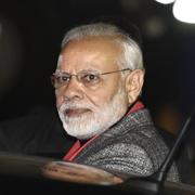 Narendra Modi anlände till Stockholm på måndagen.