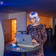 Apple-användare. Illustrationsbild.