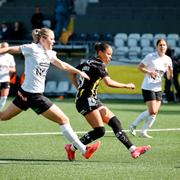Felicia Schröder blev stor matchhjälte när Häcken besegrade BP. 