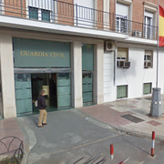 Guardia Civil i Malaga, Spanien.