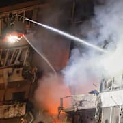 Bilder från Kyiv natten till den 25 november.