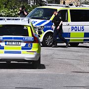Polisen är på plats.