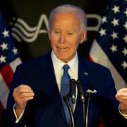 Joe Biden under ett tal i Chicago tidigare i år.