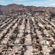 Förstörelse efter bränderna i Los Angeles den 27 januari 2025. 