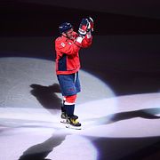 Ovetjkin i Washington Capitals-tröjan, arkivbild från april 2026.