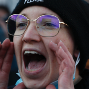 Bilder från protester i Paris. 