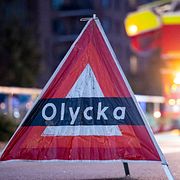 Arkivbild av en trafikolycka.