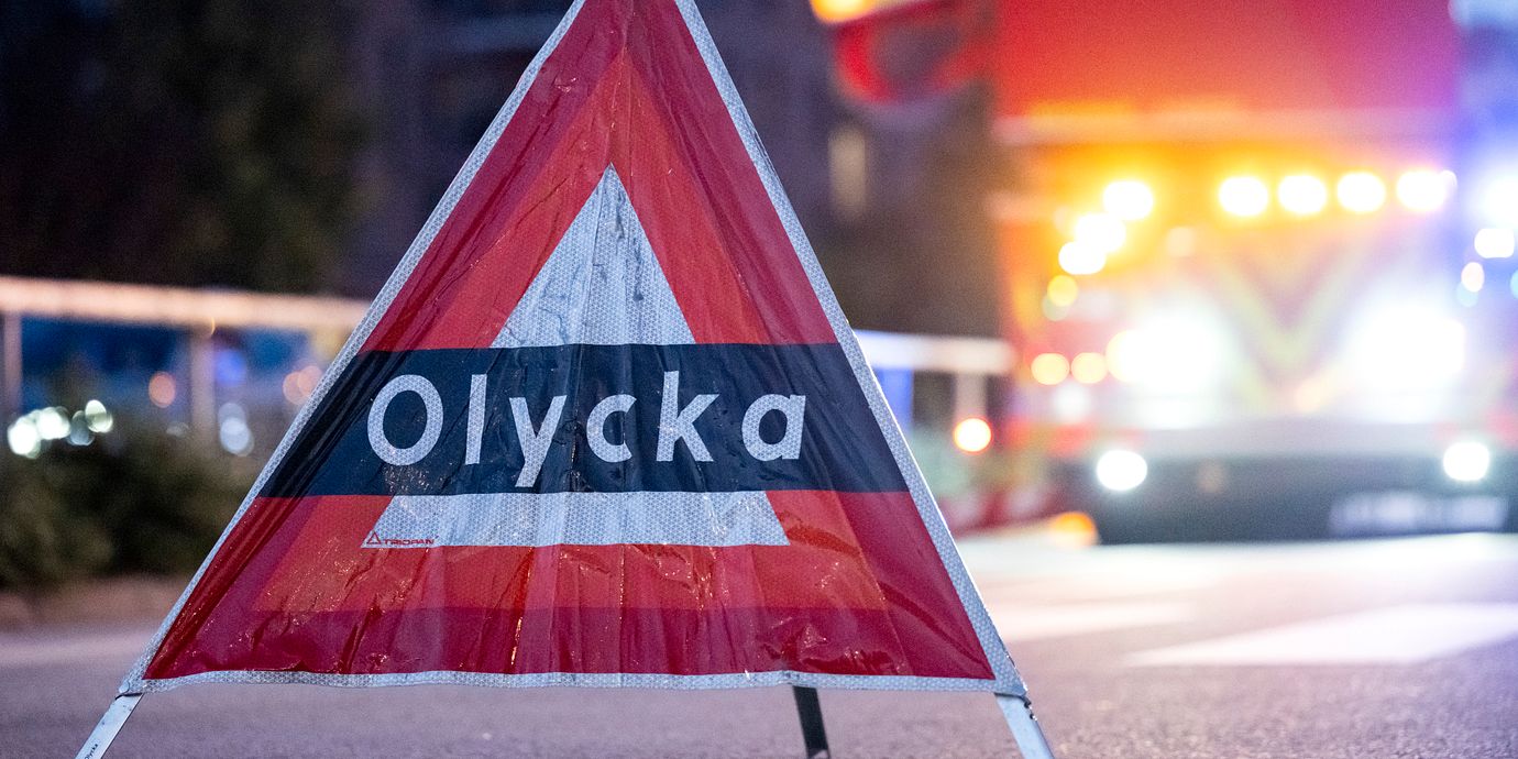 Arkivbild av en trafikolycka.