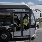 Två gärningsmän uppges ha gått ombord på bussen och öppnat eld.
