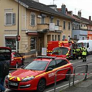 Bild från insatsen i Mulhouse