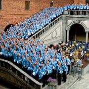 Poliser som examineras vid en ceremoni i Stockholms stadshus 2009