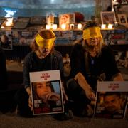 Aktivister kräver gisslans frisläppande, Tel Aviv 24 oktober.