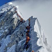 Bild från klättring på berget i maj 2025.