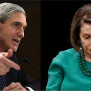 Robert Mueller och Nancy Pelosi. Montage.