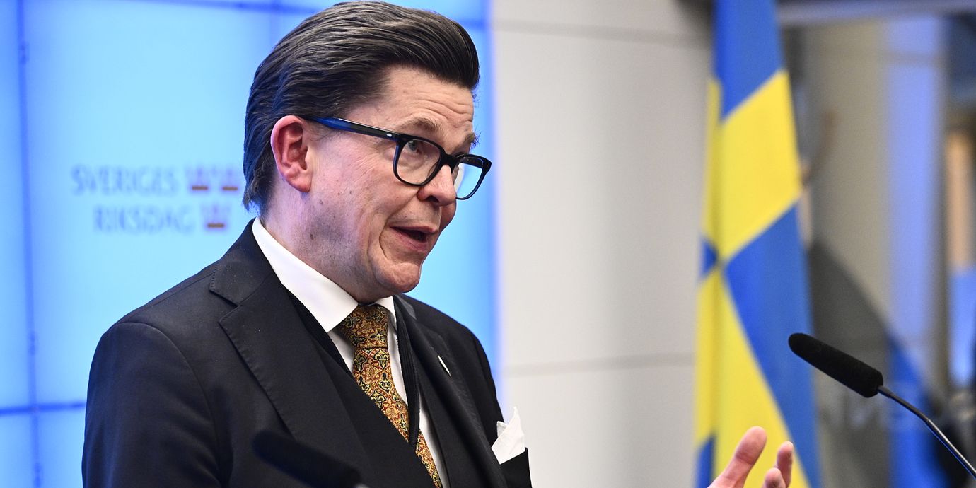 Talmannen Andreas Norlén håller pressträff, 28 september.
