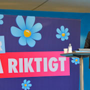 Partiledare Jimmie Åkesson under Almedalsveckan.