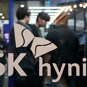 SK Hynix logga i Seoul. Arkivbild.