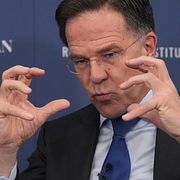 Mark Rutte i Washington. Arkivbild.
