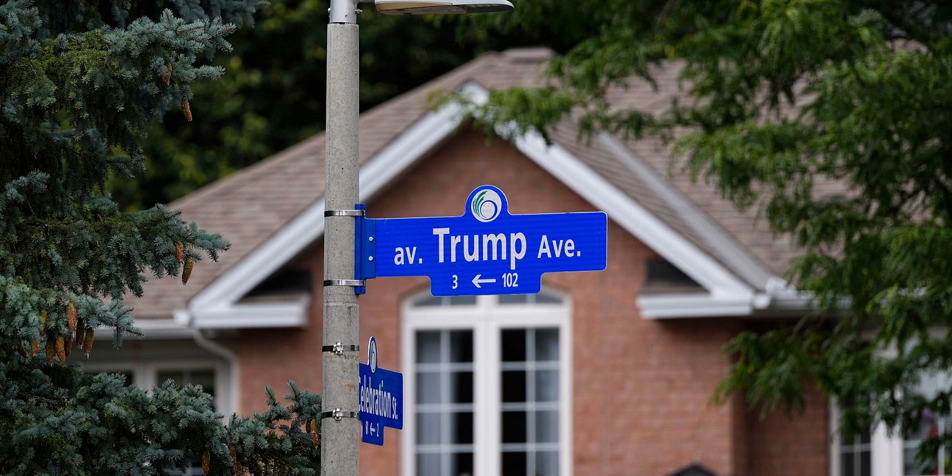 Gatan Trump avenue i Ottawa.