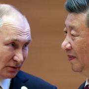 Rysslands president Vladimir Putin och Kinas president Xi Jinping.