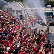 Lula-anhängare i Brasilia.