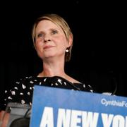 Cynthia Nixon erkänner sig besegrad på valkvällen