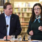 Statsminister Stefan Löfven (S) och gymnasie- och kunskapslyftsminister Anna Ekström (S)