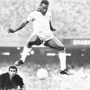 Pelé under en match mot Venezuela 1969.