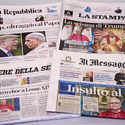 Rubriker i italienska tidningar efter Donald Trumps bråk med påven