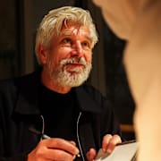 Karl Ove Knausgård signerar böcker 2025. 