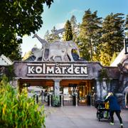 Entrén till Kolmårdens djurpark utanför Norrköping.