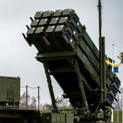 Luftvärnssystem 103 Patriot på Lv6 i Halmstad, arkivbild. 