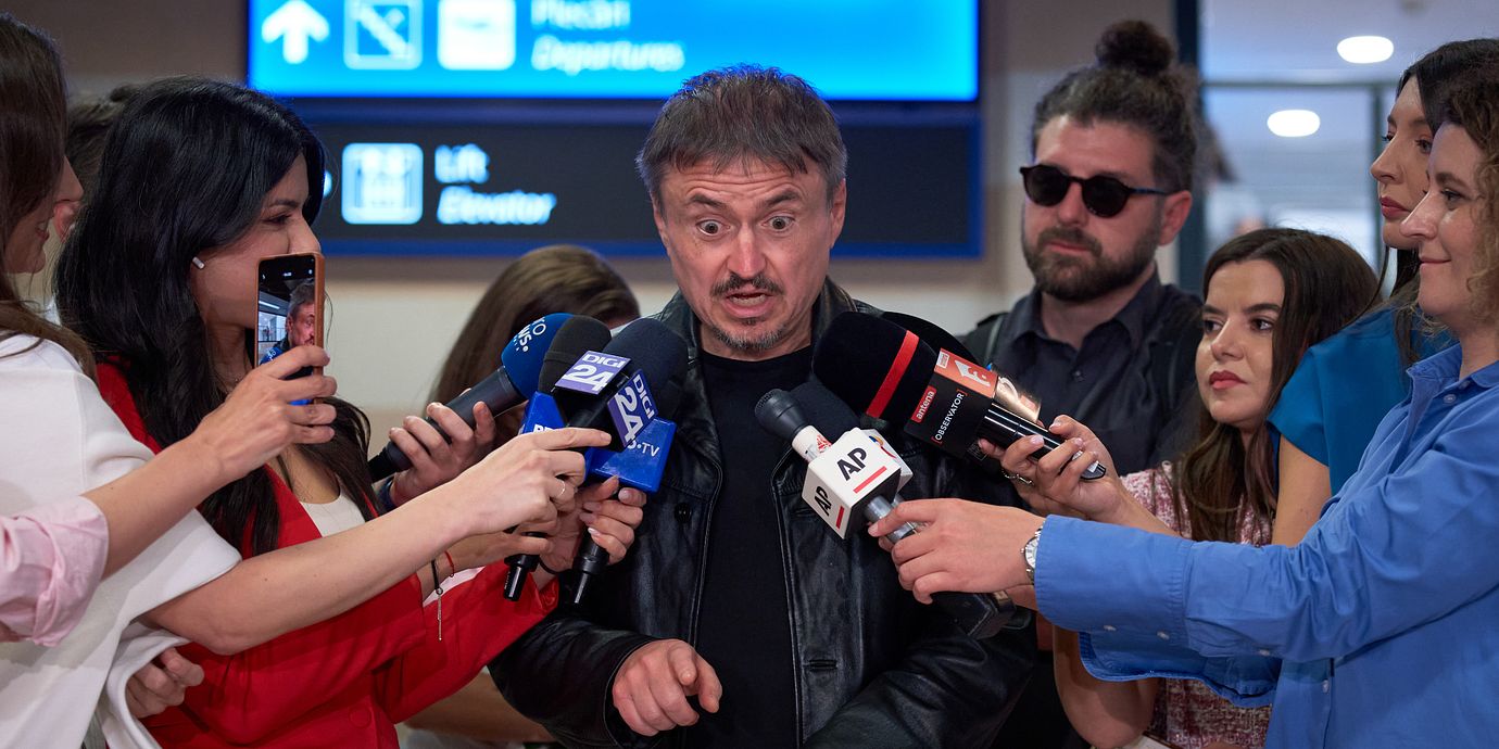 Cristian Mungiu under filmfestivalen i Cannes.