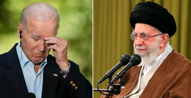 USA:s president Joe Biden och Irans högsta ledare Ayatolla Ali Khamenei.  AP/TT