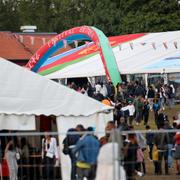 Den eritreanska festivalen på Järvafältet dagen efter oroligheterna. 