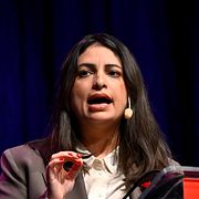 Vänsterpartiets partiledare Nooshi Dadgostar.